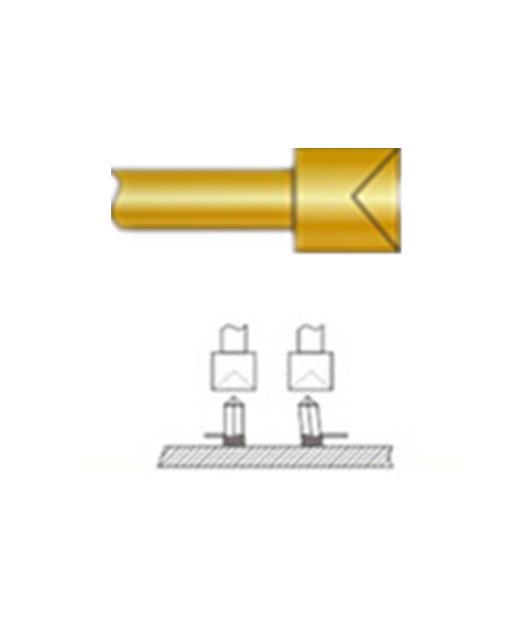 杯頭探針、探針用法圖、探針原理圖、測試探針圖片