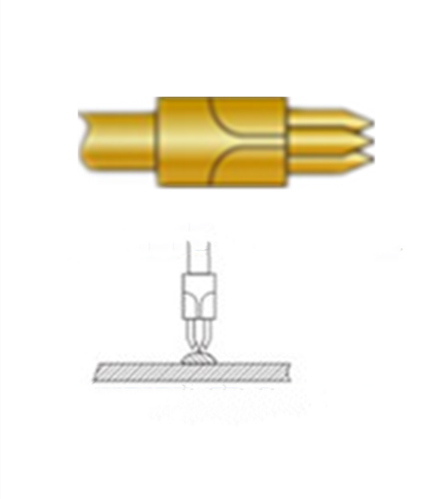 三尖頭探針、探針用法圖、探針原理圖、測試探針圖片