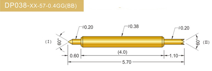 038雙頭探針、雙向探針探針、BGA雙頭探針、雙向彈簧探針、雙頭探針圖片