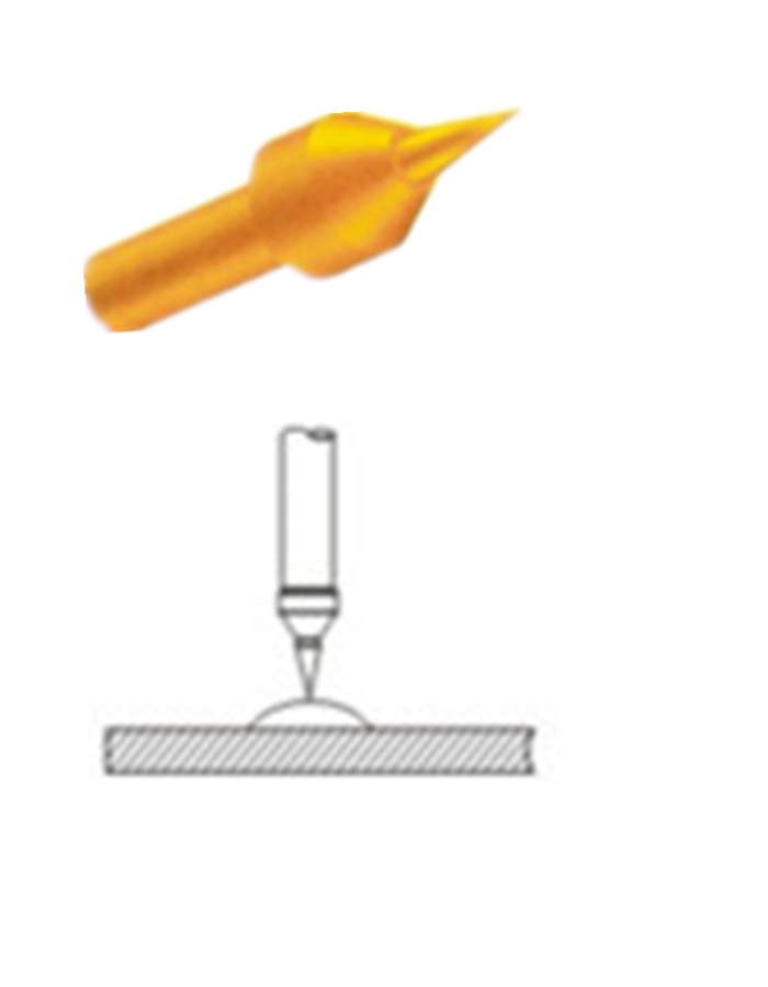 探針頭型、測(cè)試探針探針頭、探針頭部形狀、頂針頭