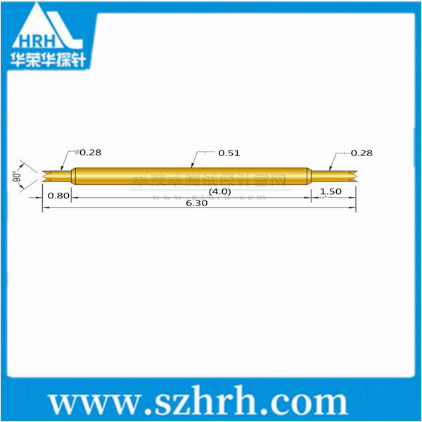 0.51-UU-6.3L ，華榮華雙頭測(cè)試探針廠家